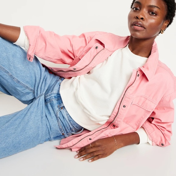 NWT OLD NAVY Drop-Shoulder Cropped Sweatshirt Color: Sea Salt  SIZE X-LARGE - Picture 4 of 9